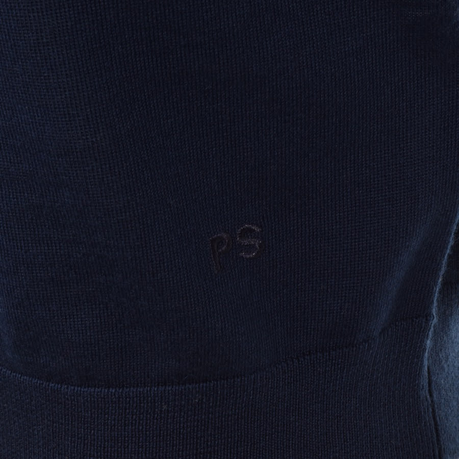 Alternative Image for ProductPS By Paul Smith Half Zip Knit Jumper Navy3